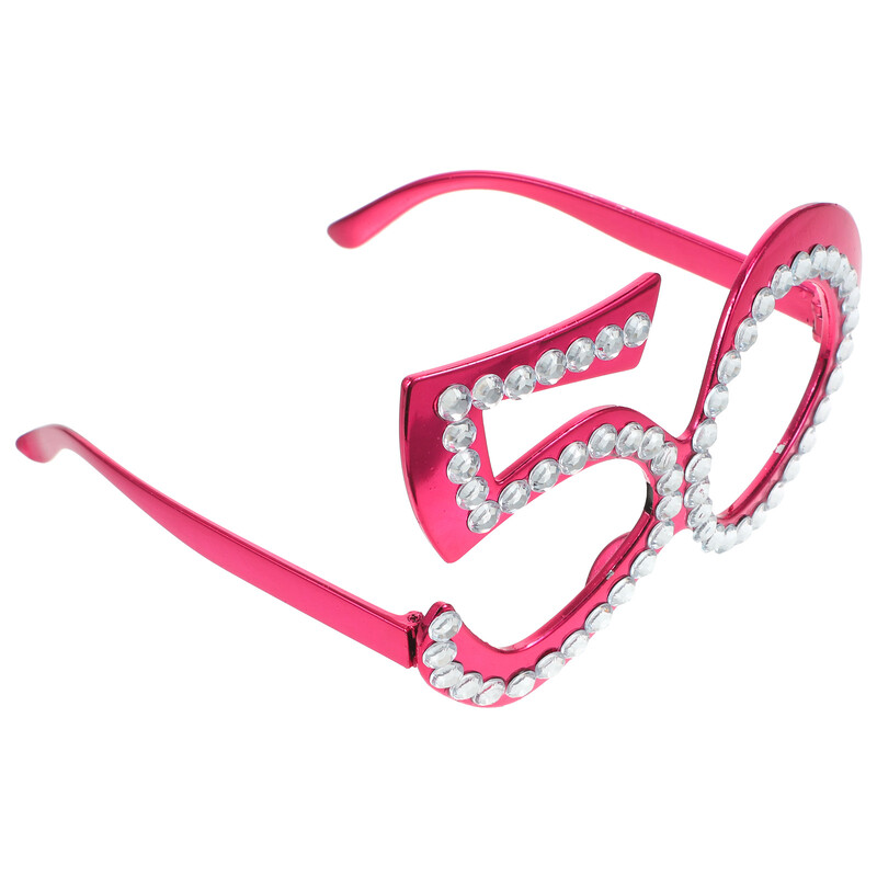 Recuzită de petrecere Ochelari de 50 de ani Ochelari de vedere Foto Ochelari de vedere pentru aprovizionare Costum amuzant Ochelari de soare Decorare pentru vârstă Cadouri pentru bărbați Rotunzi