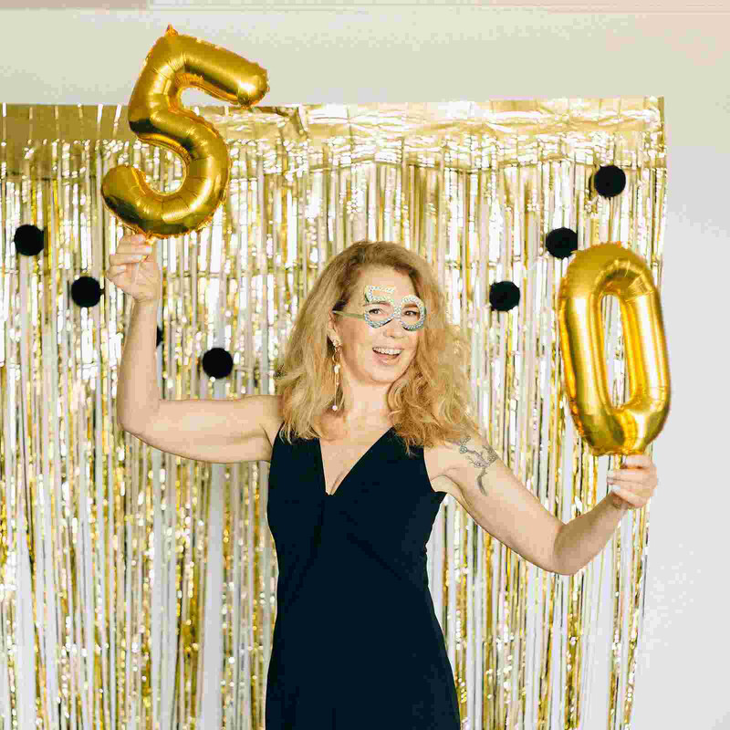 Recuzită de petrecere Ochelari de 50 de ani Ochelari de vedere Foto Ochelari de vedere pentru aprovizionare Costum amuzant Ochelari de soare Decorare pentru vârstă Cadouri pentru bărbați Rotunzi