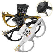 3 gab Saulesbrilles Digitālās modelēšanas ballītes rāmis Jaungada plastmasas 2025 Decors Foto piederumi Izpildes rekvizīti