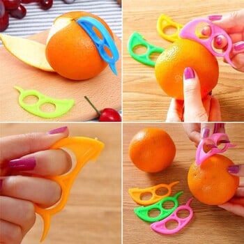 Creative Orange Peeler Lemon Slicer Fruit Stripper Πλαστικό Easy Slicer Μαχαίρι εσπεριδοειδών για κουζίνα Χρήσιμα εργαλεία Αξεσουάρ κουζίνας