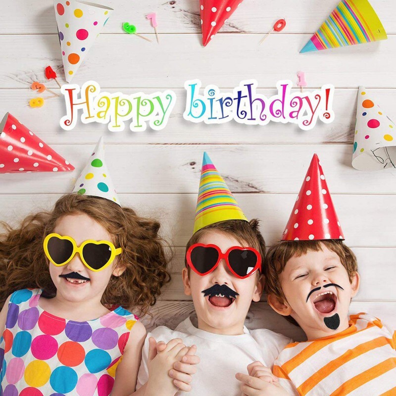 48db/készlet Vicces jelmez party öntapadó bajusz Cosplay hamis bajuszos műszakáll gyerekeknek felnőtt Halloween party dekoráció