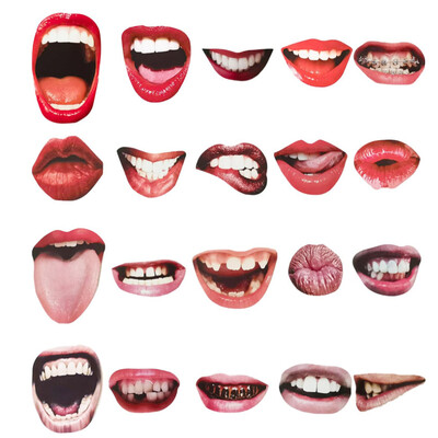20 τεμ./Σετ για ενήλικες Funny Lip Mouth DIY Photobooth Props Διακόσμηση γάμου DIY Photo Booth Διακοσμήσεις γάμου για πάρτι γενεθλίων