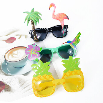 Hawaii Beach Funny Glasses Pineapple Bird Guitar Sunglasses Summer Luau Hawaiian Pool Beach Party Favor Decoration Photo Props