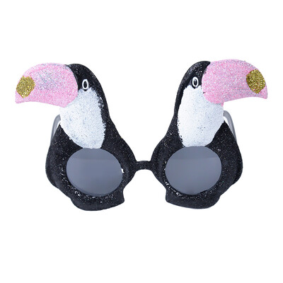 Hawaii Beach Vicces szemüvegek Ananász Madár Gitár Napszemüvegek Nyári Luau Hawaii Pool Beach Party Favor Dekoráció Fénykép kellékek