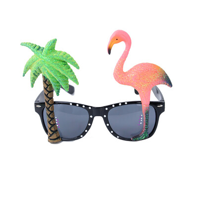 Hawaii Beach Vicces szemüvegek Ananász Madár Gitár Napszemüvegek Nyári Luau Hawaii Pool Beach Party Favor Dekoráció Fénykép kellékek