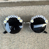 Scrisori doar căsătoriți Crizantema Ochelari rotunzi Decorații pentru petreceri de burlac Bach pentru domnișoară de onoare Articole pentru nuntă Cadouri pentru luna de miere