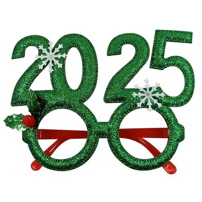 6 db 2025-ös szám karácsonyi szemüvegek karácsonyi buli gyerekeknek felnőtt fotókabin kellékek szemüvegkeret újévi ajándék otthoni kellékek