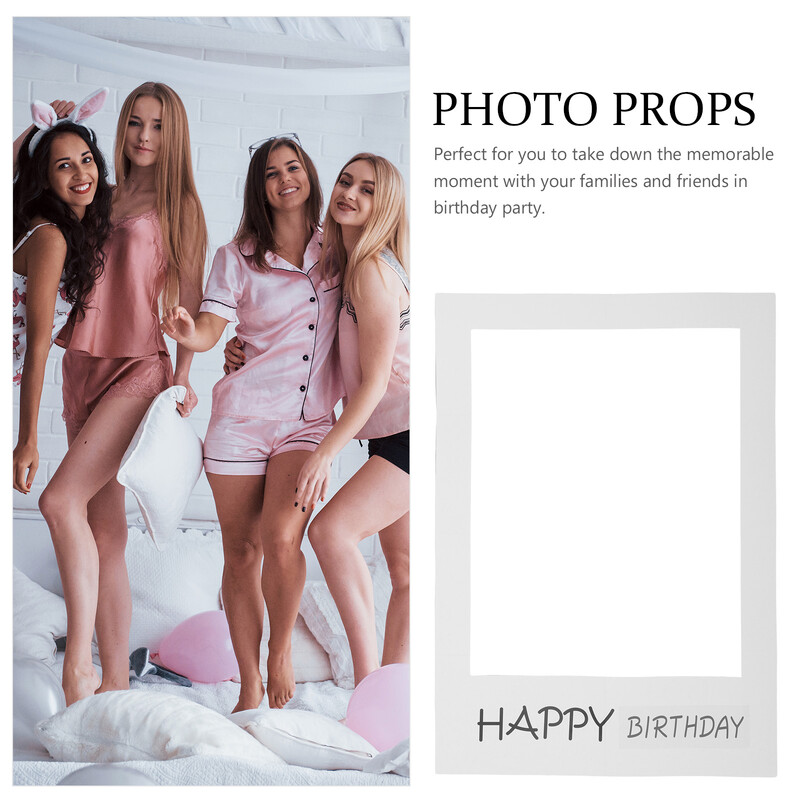 Boldog születésnapot Fényképkeret Papír Képek Születésnapi évforduló Kivágások Bódé kellékek Barkácsolás party kellékek Dekorációs szívesség