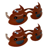 2 db Vicces szemüveg kaki szemüveg fotó kellék bulihoz napszemüveg műanyag kedvencek