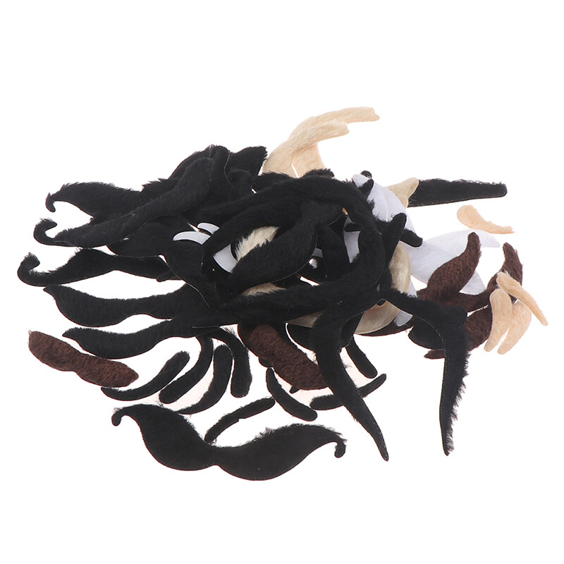 48vnt Juokingi kostiumai su ūsais piratas Helovinas netikros barzdos ūsų vakarėlio reikmenys