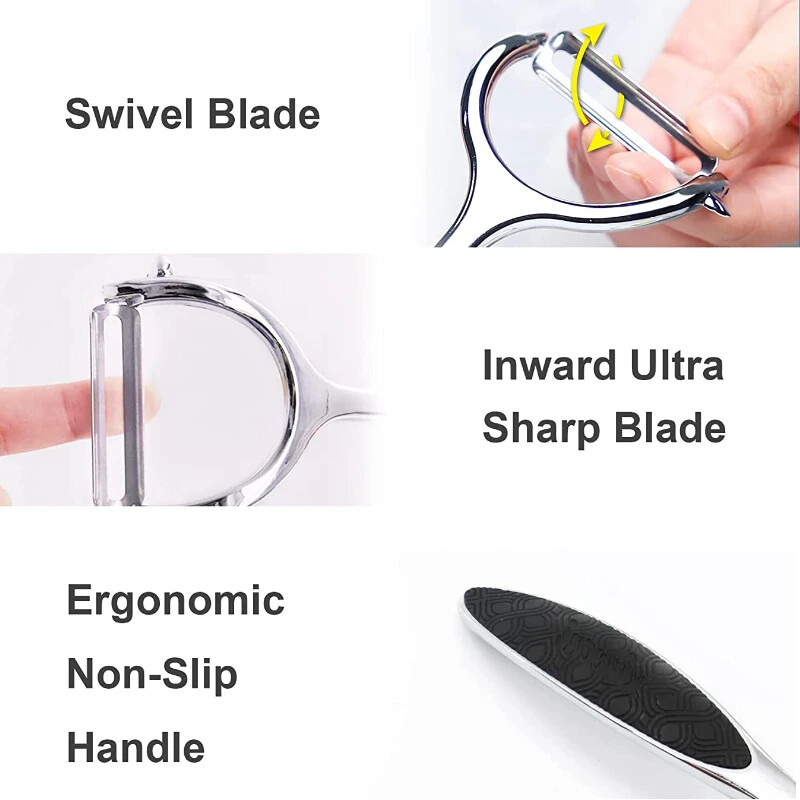 Nerūdijančio plieno daržovių skustukas Bulvių skustukas Daugiafunkcis morkų trintuvas Vaisiai Įrankiai Virtuvės priedai Virtuvė Pelador