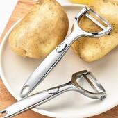 Zöldséghámozó rozsdamentes acél hámozók Zöldségvágó Burgonyavágó csúszásmentes szeletelő Főzőkütyük Otthoni Konyha Kiegészítők