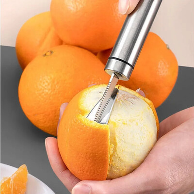 Curăță portocale din oțel inoxidabil Curăță manuală pentru lămâie Fructe practice Deschizător de grapefruit Cutter Gadgets de bucătărie Accesorii de bucătărie