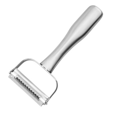 Nerūdijančio plieno daržovių skustukas su medine rankena Daugiafunkcinis bulvių morkų trintuvės smulkintuvas pjaustymo peilis virtuvės įtaisas