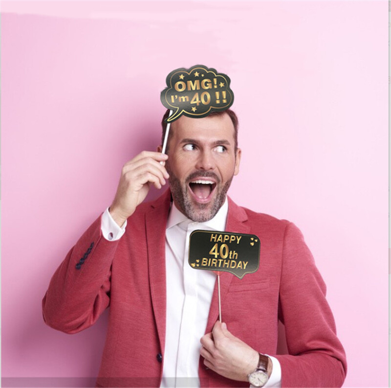 18 21 30 40 50 60. születésnapi fényképes kellékek Felnőtt Születésnapi Party Fotófülke kellékek Születésnapi dekorációs kellékek