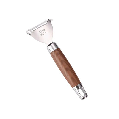 1/2 vnt. Skustukas Daugiafunkcis nerūdijančio plieno bulvių skustukas su medinėmis rankenomis Daržovių trintuvės Virtuvės lupimo įrankiai Namų prietaisai