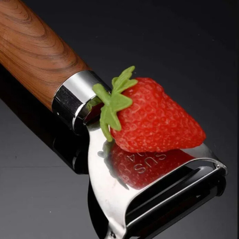 1/2 vnt. Skustukas Daugiafunkcis nerūdijančio plieno bulvių skustukas su medinėmis rankenomis Daržovių trintuvės Virtuvės lupimo įrankiai Namų prietaisai