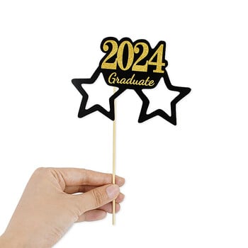 25 бр. Реквизит за абитуриентска хартия Photo Booth Class of 2024 Graduation Party Decoration Сувенири Консумативи Забавни Grad Glasses