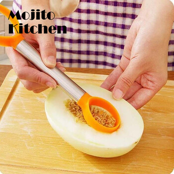 Creative Fruit Seed Remover Carmelon Cantaloupe Dig Dig Pulp Separator Mango Dragon Digger Spoon Magic Tool