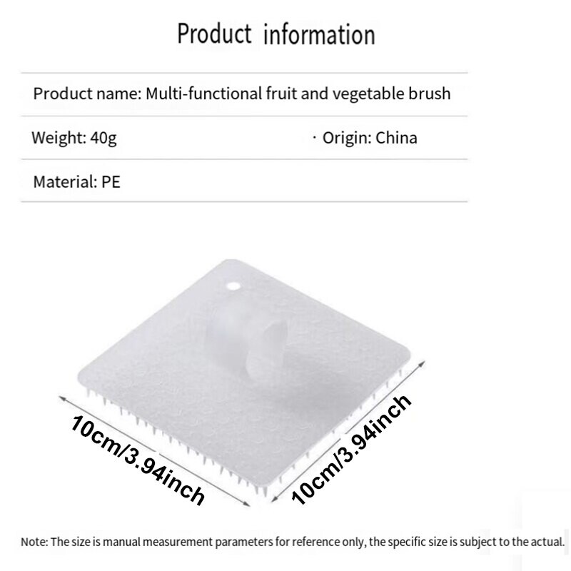 Pirštų rinkinys vaisių ir daržovių šepetėlis Virtuvės Lankstus daržovių ir vaisių valymo šepetys Buitinis kriauklės pjovimo lentos tarpų šepetys