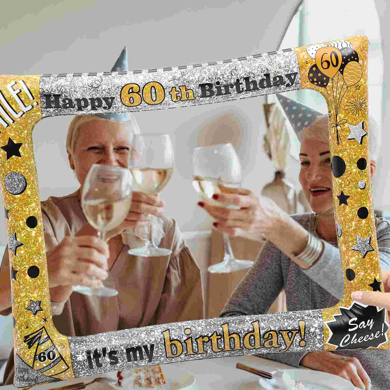 Πλαίσιο χειρός Φουσκωτά φωτογραφικά μπαλόνια 40ου περιπτέρου Pvc πάρτι