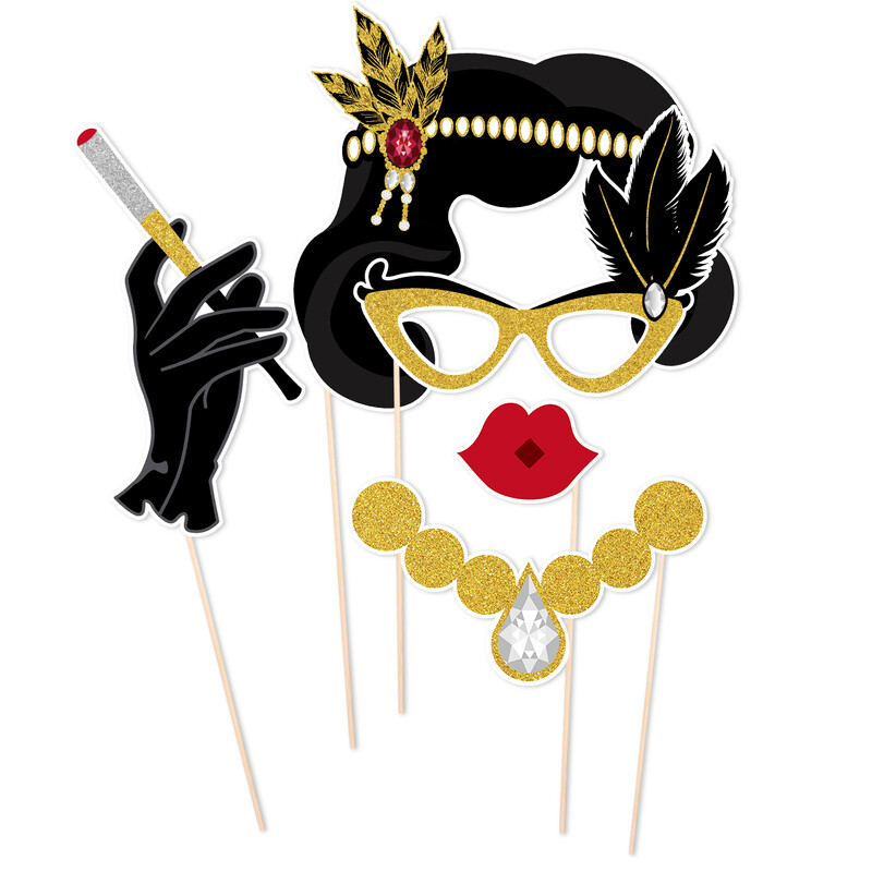 Bulifotó kellékek standdíszek, 1920-as évek 20-as évek üvöltő dekoráció Halloween nagyszerű vicces nyugat Vad karácsonyi esküvő