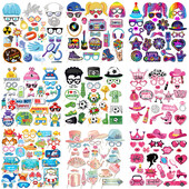 Vicces menyasszony buli fotózáshoz kellékek foci ragyogás őrült gyerekek születésnapi barkácsmaszk kalap szemüveg fotózás kellék parti dekoráció