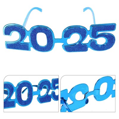 2025 m. Akiniai Akiniai nuo saulės Akiniai Rekvizitai Vakarėlio dekorai Naujųjų Metų numeris Juokingi modeliavimo drabužiai Dekoracija