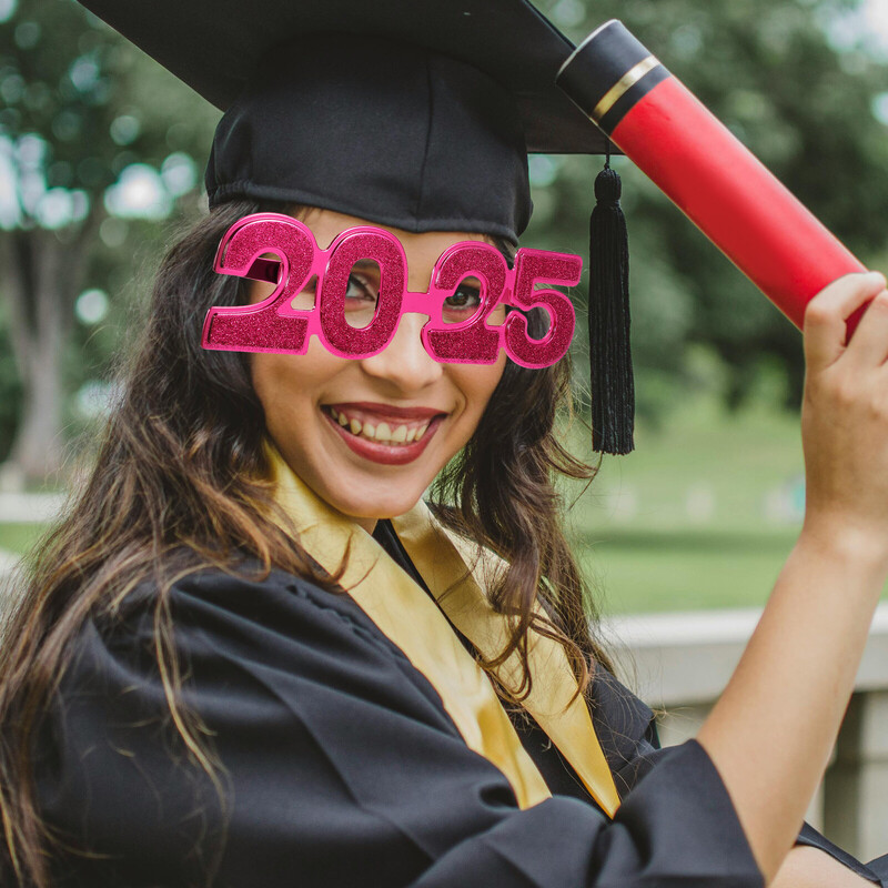 2025 m. Akiniai Akiniai nuo saulės Akiniai Rekvizitai Vakarėlio dekorai Naujųjų Metų numeris Juokingi modeliavimo drabužiai Dekoracija