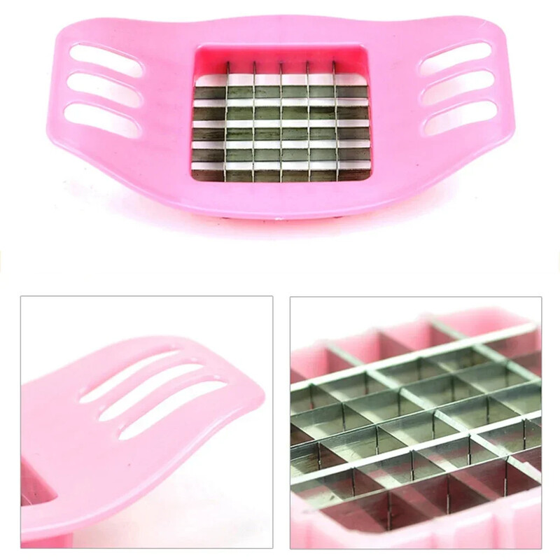 2024-es új burgonyavágó eszközök burgonyaszelet rozsdamentes acél zöldséges sült aprító chips készítő eszköz konyha