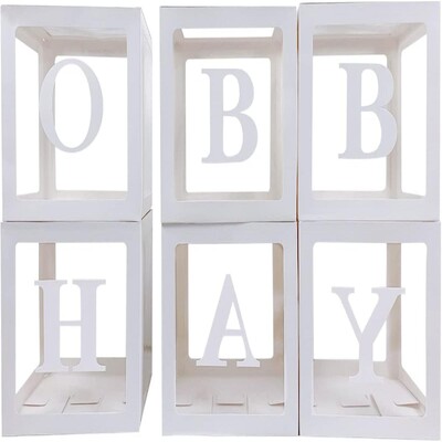 Babadobozok betűkkel vagy számokkal, Baba,Eid,One,Ohbaby,2024 születésnapi,Eid party dekoráció,Baby Show dekoráció