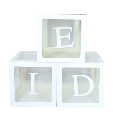 Babadobozok betűkkel vagy számokkal, Baba,Eid,One,Ohbaby,2024 születésnapi,Eid party dekoráció,Baby Show dekoráció