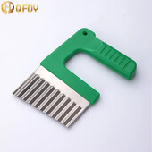 Bulvių pjaustyklė Prancūziška kepimo mašina nerūdijančio plieno bulvių drožlių pjaustyklė tešlai daržovių vaisiams raukšlėti banguotas pjaustyklės peilis