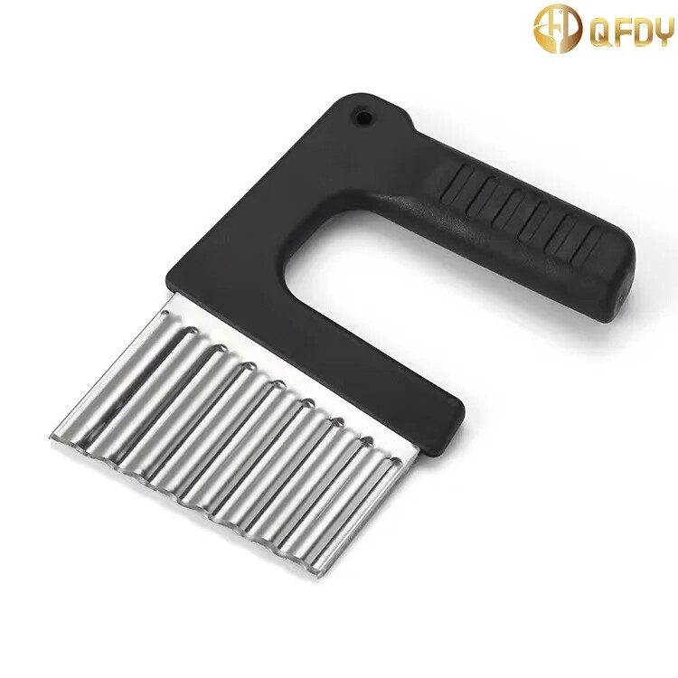 Bulvių pjaustyklė Prancūziška kepimo mašina nerūdijančio plieno bulvių drožlių pjaustyklė tešlai daržovių vaisiams raukšlėti banguotas pjaustyklės peilis