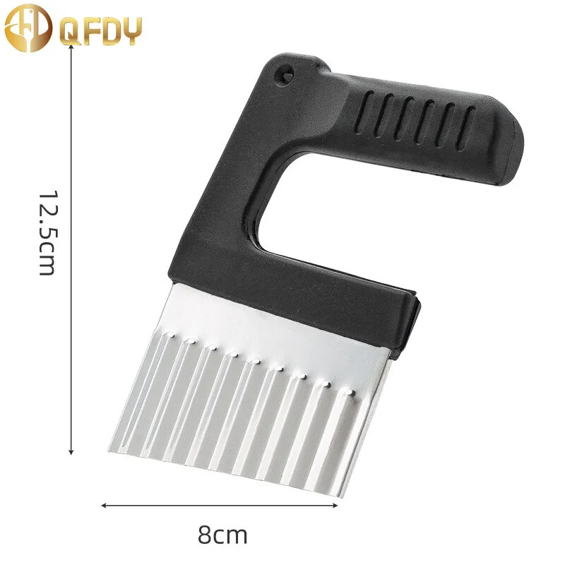 Bulvių pjaustyklė Prancūziška kepimo mašina nerūdijančio plieno bulvių drožlių pjaustyklė tešlai daržovių vaisiams raukšlėti banguotas pjaustyklės peilis