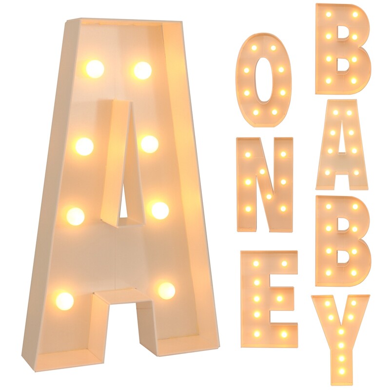 91,5 cm-es LED-es fényű betűkeret doboz babazuhany fiú lány ONE LOVE GRAD karácsonyi név léggömb töltődoboz születésnapi esküvői parti dekoráció