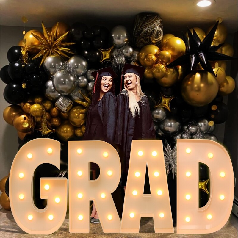 91,5 cm-es LED-es fényű betűkeret doboz babazuhany fiú lány ONE LOVE GRAD karácsonyi név léggömb töltődoboz születésnapi esküvői parti dekoráció