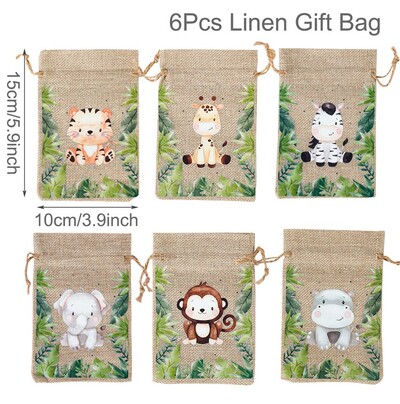 Jungle Animals méhsejt asztali dekoráció dzsungel születésnapi parti dekoráció gyerekeknek babaváró 1. születésnapi vadon élő szafari parti kellékek