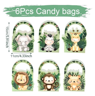 Jungle Animals méhsejt asztali dekoráció dzsungel születésnapi parti dekoráció gyerekeknek babaváró 1. születésnapi vadon élő szafari parti kellékek