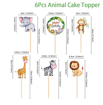 Jungle Animals méhsejt asztali dekoráció dzsungel születésnapi parti dekoráció gyerekeknek babaváró 1. születésnapi vadon élő szafari parti kellékek