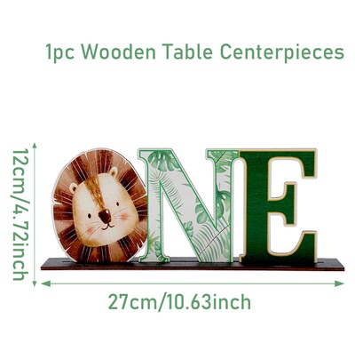 Jungle Animals méhsejt asztali dekoráció dzsungel születésnapi parti dekoráció gyerekeknek babaváró 1. születésnapi vadon élő szafari parti kellékek