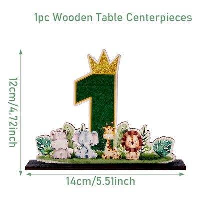 Jungle Animals méhsejt asztali dekoráció dzsungel születésnapi parti dekoráció gyerekeknek babaváró 1. születésnapi vadon élő szafari parti kellékek