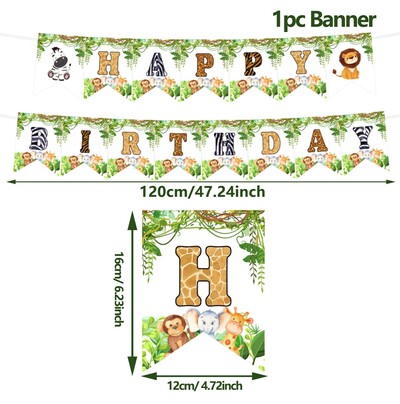 Jungle Animals méhsejt asztali dekoráció dzsungel születésnapi parti dekoráció gyerekeknek babaváró 1. születésnapi vadon élő szafari parti kellékek