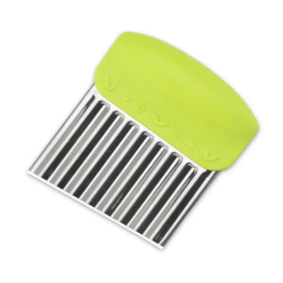 QueenTime laineline friikartuli lõikur roostevabast terasest kartulilõikur Köögiviljalõikur Köögiviljalõikur Vastupidav köögividinate lõikur