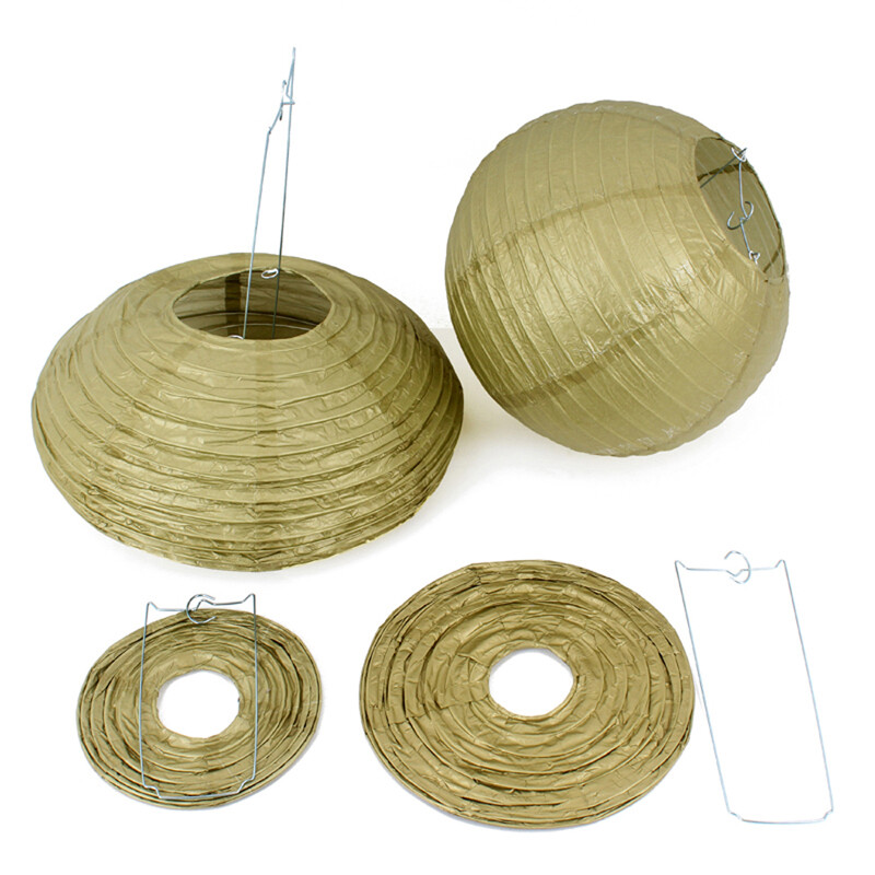 Χρυσό μπεζ σετ στρογγυλό χάρτινο πανό φαναράκι κυψελοειδή μπάλα για αγοράκι 1ου γενέθλια DIY Διακόσμηση Νυφικού Ντους Μπομπονιέρα Γάμου