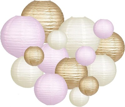 15 db zsályás zöld szett kerek papír lámpás kislány zuhanyozó dekorációhoz keresztelő parti dekorációhoz függő pompon kézműves dísz