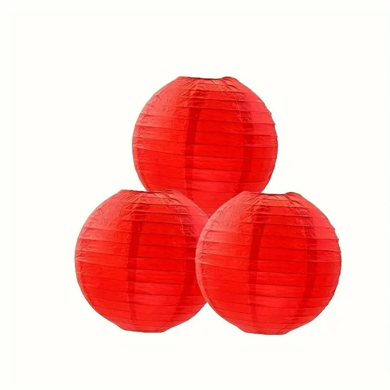 18 bucăți pompon din hârtie verde, alb și roșu pentru decorarea petrecerii de Crăciun