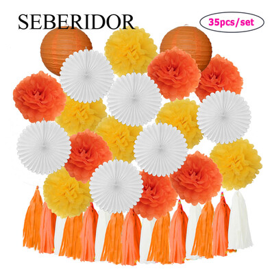 Μπομπονιέρα Καλοκαιρινής Γάμου Πράσινο Λευκό Σετ Κρεμαστό Χαρτί Φαναράκι Βεντιλατέρ Φούντα Κοριτσάκι Αγόρι Βάπτιση Διακόσμηση γενεθλίων Πομπον