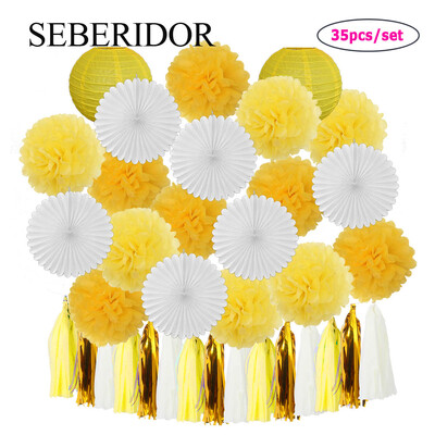 Μπομπονιέρα Καλοκαιρινής Γάμου Πράσινο Λευκό Σετ Κρεμαστό Χαρτί Φαναράκι Βεντιλατέρ Φούντα Κοριτσάκι Αγόρι Βάπτιση Διακόσμηση γενεθλίων Πομπον