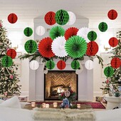 5db 15-30 cm-es színes selyempapír, kivágott papírlegyezők, akasztós virágos papír kézművesség esküvői bulihoz születésnapi dekorációs kellékek